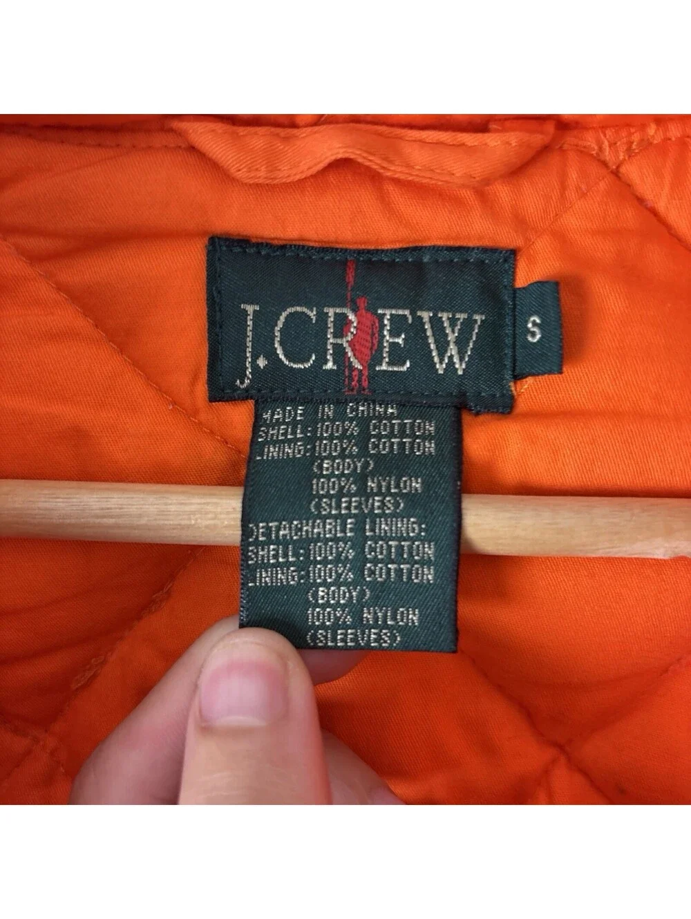 Vintage 90s J.CREW Jacket Oarsman Duck Down Convertible Puffer Vest Mens S FLAWS